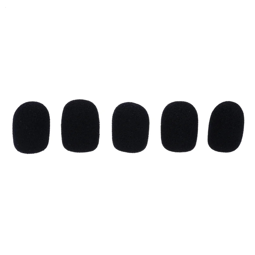 Soft Elastic Sponge Microphone Covers – Foam Windscreens for Headset Mics