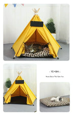 Portable Pet Teepee – Washable Indoor House for Cats and Small Dogs