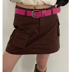 Rivet Studded Leather Belt – Fashion Waist Accessory for Women