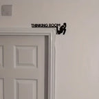 Thinking Room Toilet Sign – Modern Wall Mount Plaque for Bathroom Decor
