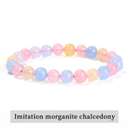 Natural Stone Bead Bracelet – Healing Crystal Gemstone Jewelry for Men and Women