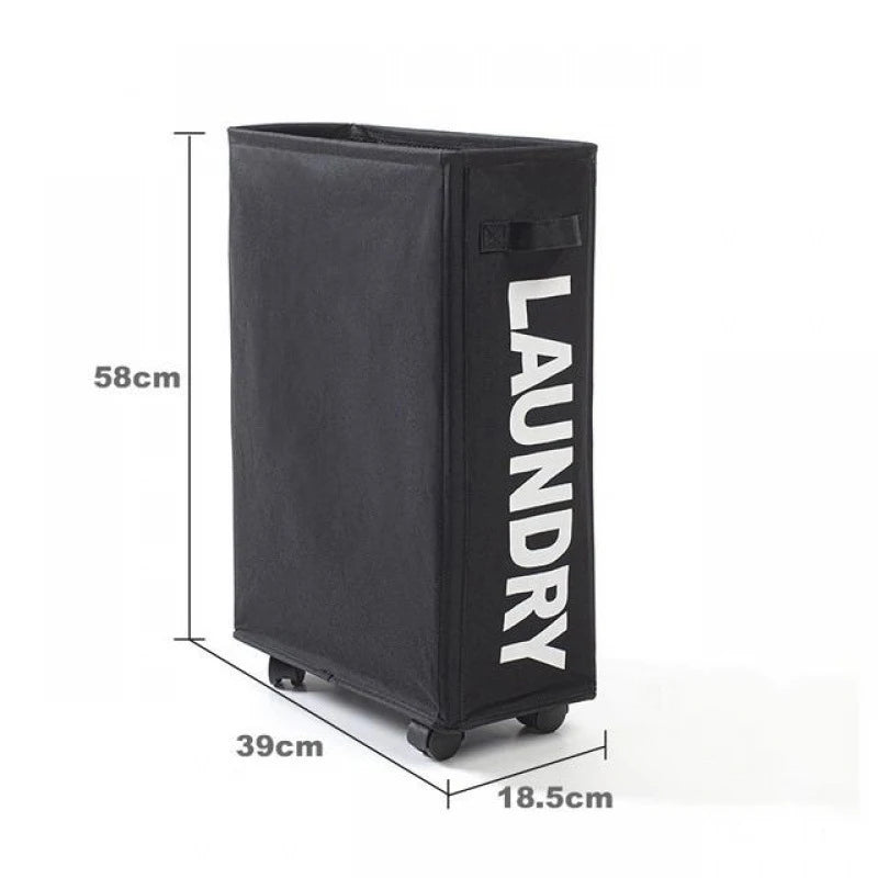 Rolling Laundry Basket – Large Capacity Waterproof Hamper for Yoga Storage