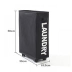 Rolling Laundry Basket – Large Capacity Waterproof Hamper for Yoga Storage