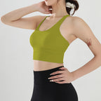 Shock-Absorbing Yoga Sports Bra – Breathable Fitness Top for Gym Workout