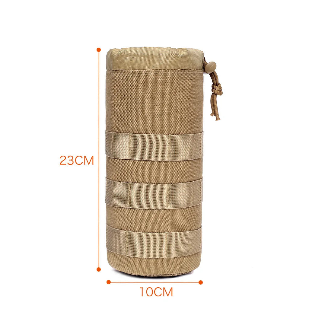 Tactical Hydration Carrier – Adjustable Nylon Water Bottle Pouch for Hiking