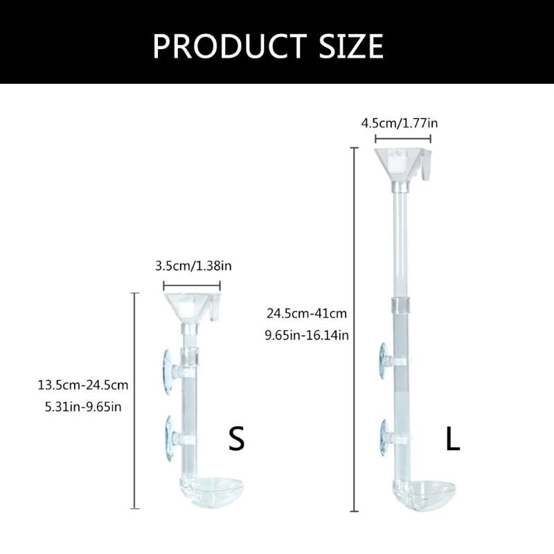 Acrylic Shrimp Feeding Tube – Transparent Dish Set for Aquarium Tanks