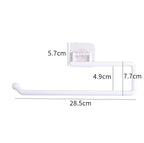 Wall-Mounted Paper Towel Rack – Adhesive Holder for Kitchen and Bathroom