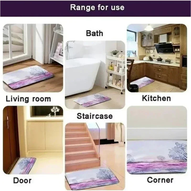 Cat Pattern Area Rug – Non-slip Washable Carpet for Home Living Room Decor