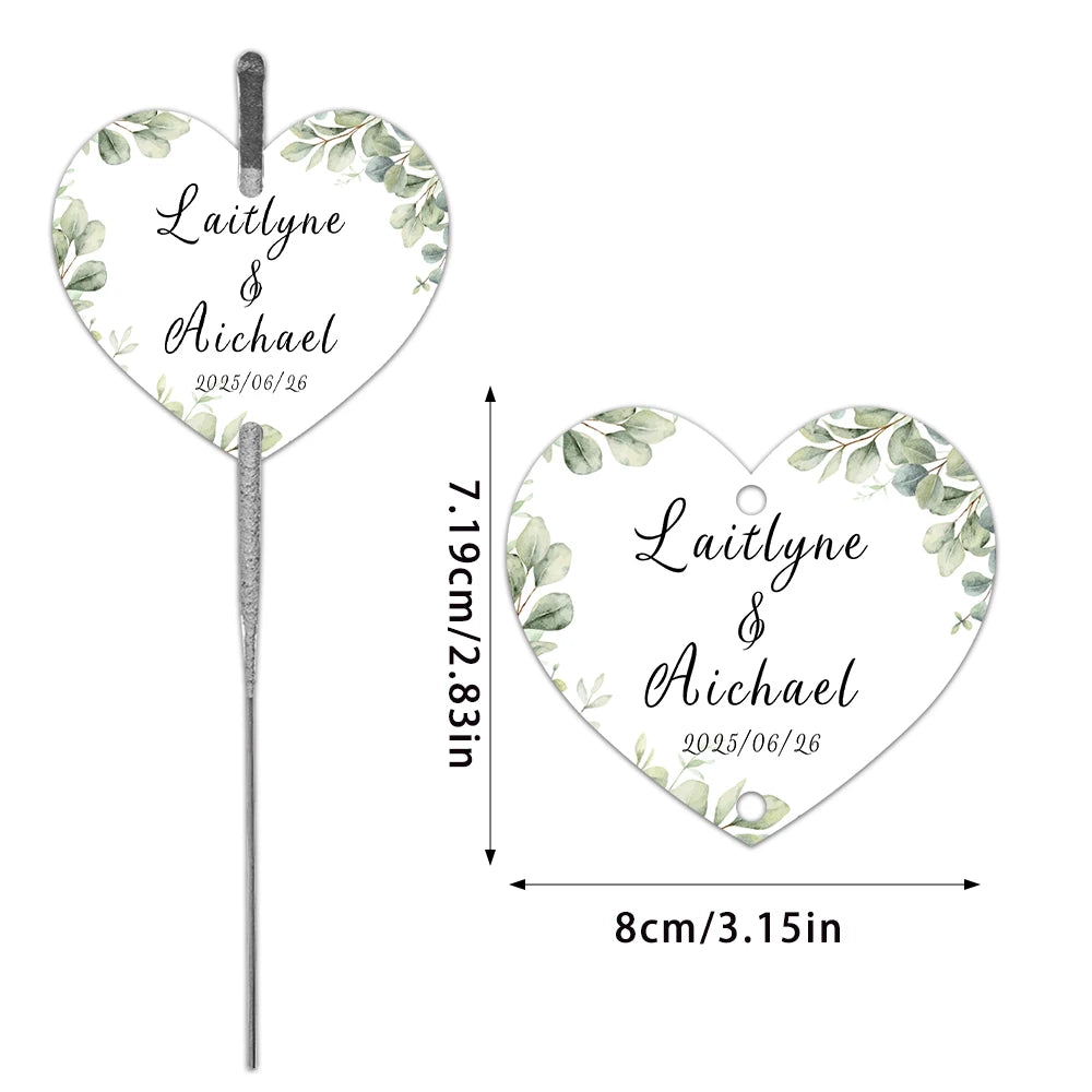 Custom Sparkler Tags – Personalized Firework Labels for Wedding Parties