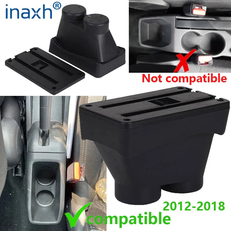 Center Console Armrest Box – Storage Organizer for Peugeot 208 2012-2018