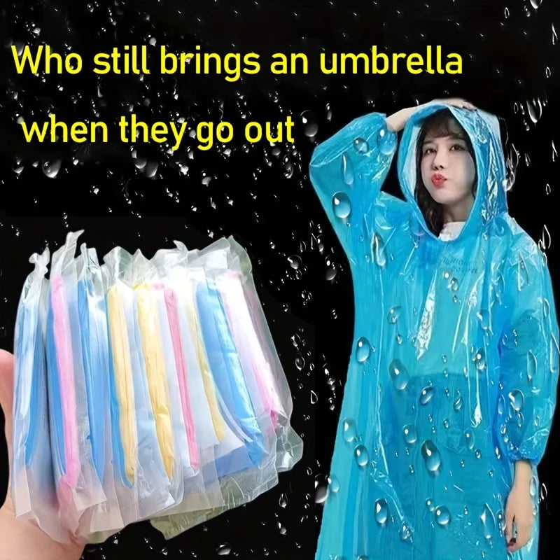 Portable Emergency Rain Ponchos – Compact Waterproof Gear for Hiking Camping