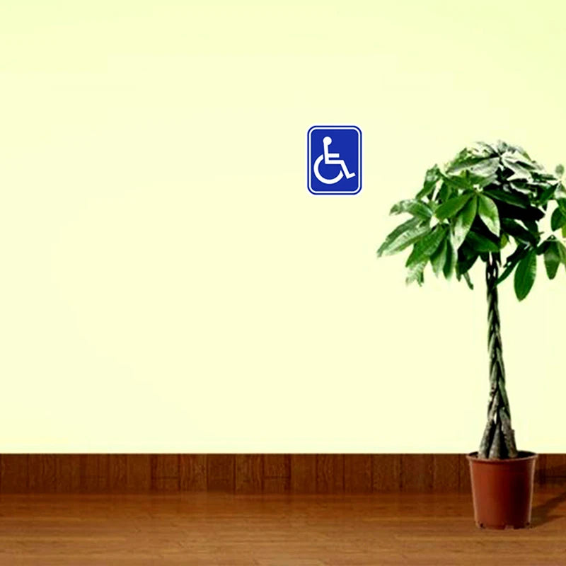 Disabled Mobility Parking Decal – PVC Universal Sticker for Accessible Vehicles