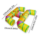 Foldable Pet Play Tunnel – Interactive Drill Barrel for Cat Training
