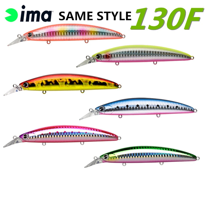 Ima 130S Floating Minnow Lure – Professional Saltwater Fishing Bait