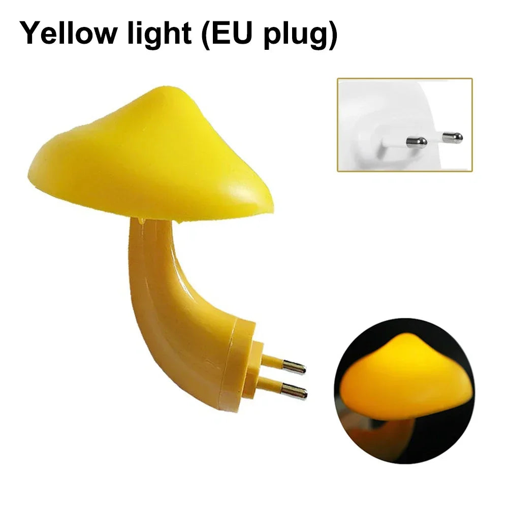 Mushroom LED Night Light – Automatic Sensor Lamp for Kids Bedroom Decor