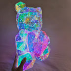 LED Teddy Bear Night Light – 30cm Colorful Plush Gift for Bedroom Decor