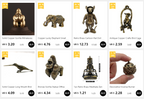 Solid Brass Crab Figurine – Antique Bronze Tea Pet for Home Decoration