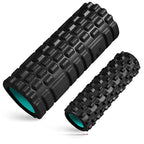 33cm Foam Yoga Massage Roller – Textured Grid Muscle Recovery for Gym Training