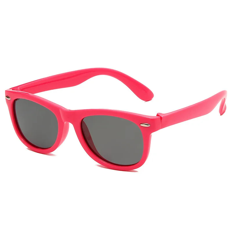 Silicone Kids Sunglasses – UV400 TR90 Goggles for Outdoor UV Protection