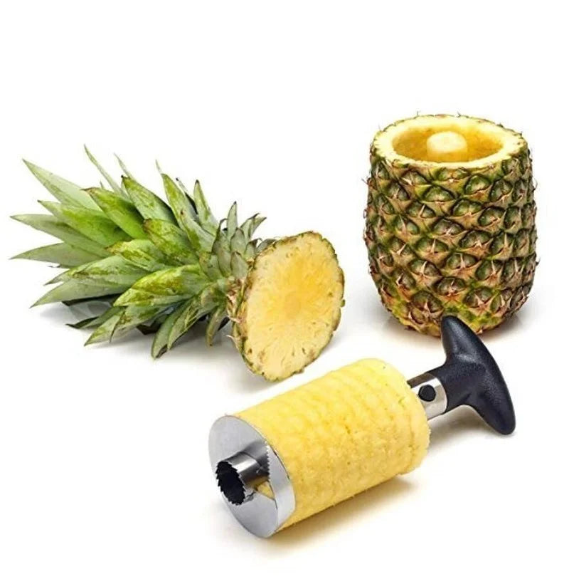 Stainless Steel Pineapple Slicer – Spiral Fruit Cutter for Kitchen Prep