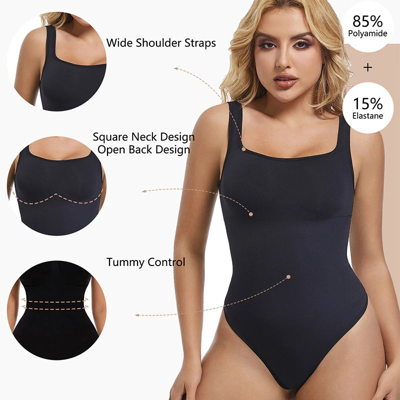 Seamless Tummy Control Bodysuit – Sculpting Shapewear for Women