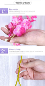 Silk Wisteria Hanging Vines – 110cm Artificial Flower Garland for Wedding Decor