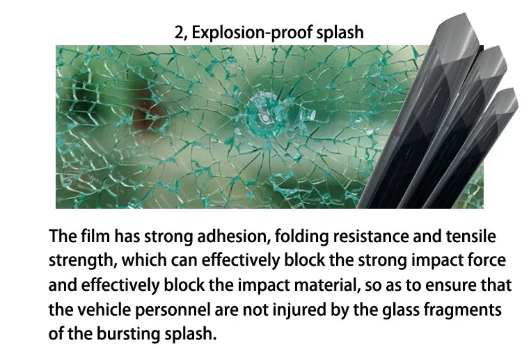 Self-Adhesive Window Tint Film – Black UV Privacy Protector for Auto and Home