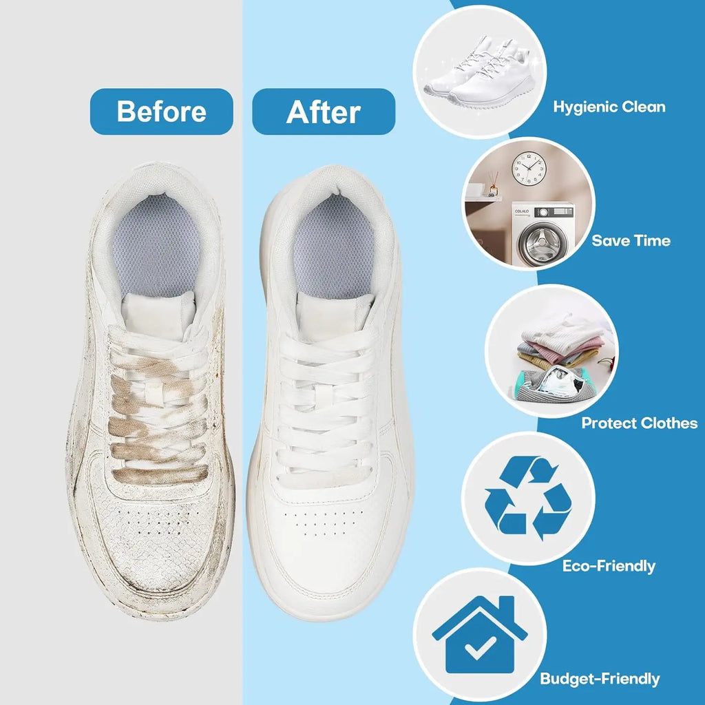 Mesh Sneaker Washing Bag – Reusable Protective Laundry Pouch for Tennis Shoes