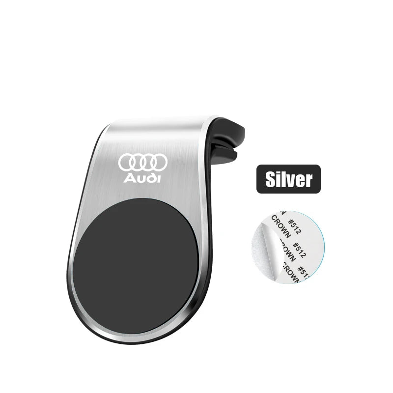 Magnetic Car Phone Mount – Universal Metal Holder for Audi Series Vehicles