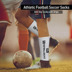 Anti-Slip Athletic Sports Socks – Stretchy Grip Crew for Football Soccer
