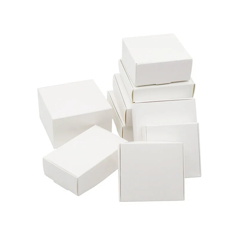Square Kraft Gift Boxes – Multi Size Paper Containers for Wedding Favors