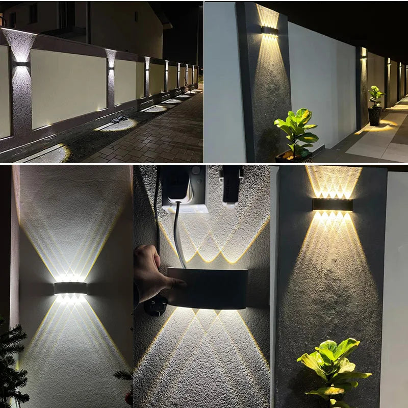 Aluminum LED Wall Lamp – IP65 Waterproof Lighting for Indoor and Outdoor