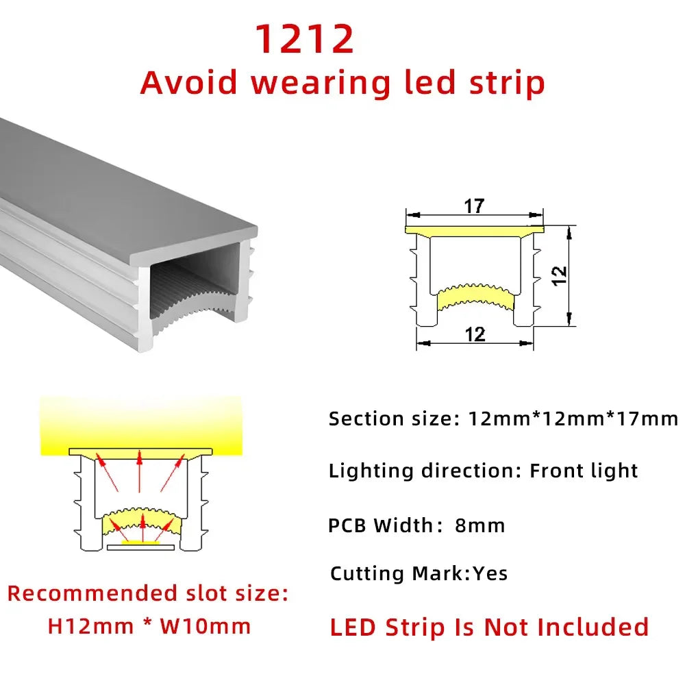 Silicone LED Neon Channel – Flexible Waterproof Housing for COB Strip Lights