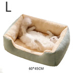 Cat Bed – Plush Cushioned Basket for Kitten and Small Pet Comfort