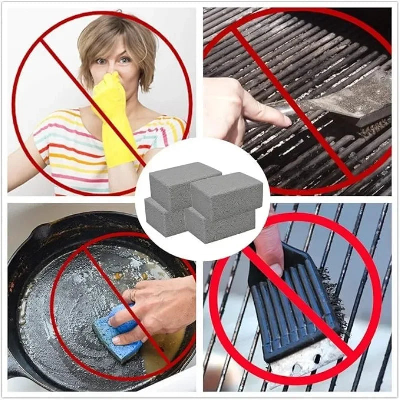 Pumice Cleaning Stone – Heavy Duty Foam Brick for Outdoor Grill Maintenance