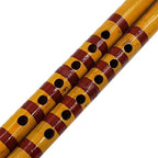 Handmade Bamboo Bansuri Flute – Traditional Wooden Musical Instrument for Decor