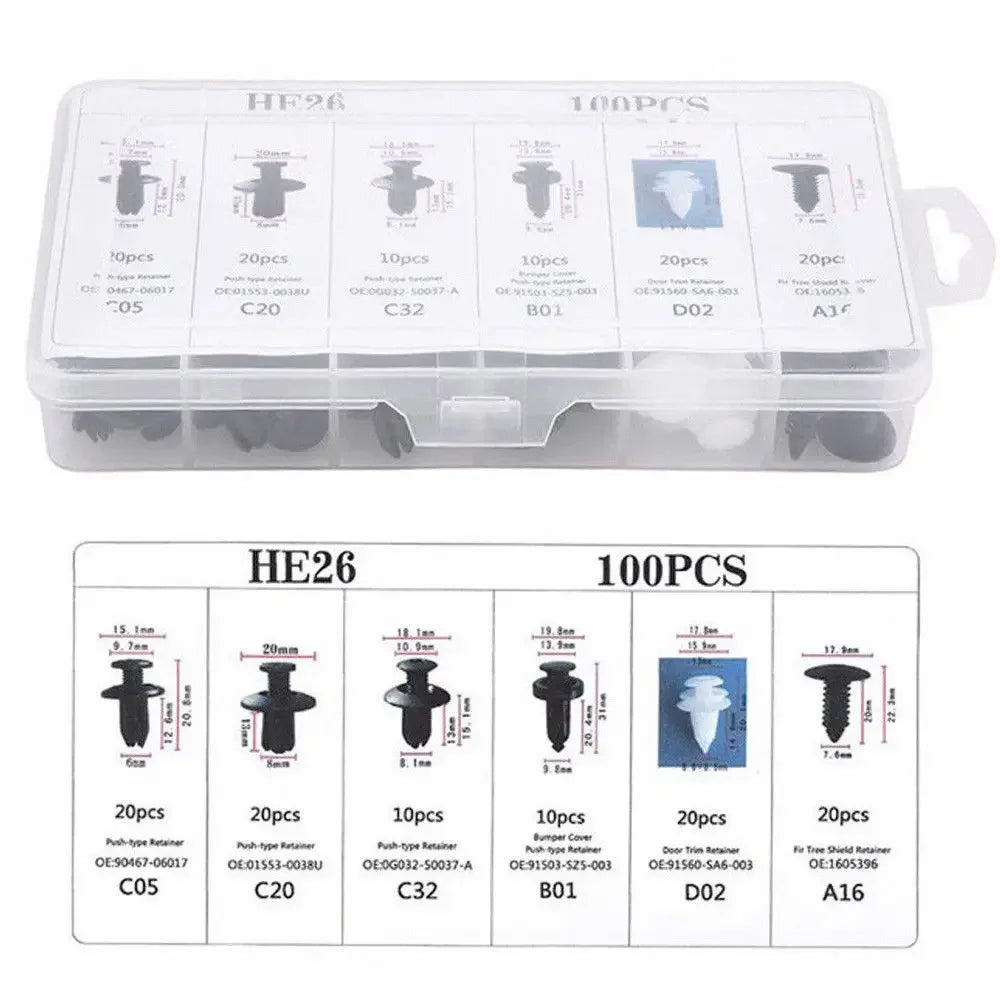 Automotive Fastener Clip Kit – Universal Retainers for Car Body Repairs