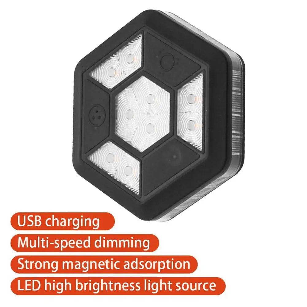 Magnetic Rotating LED Warning Light – Rechargeable Signal for Road Safety