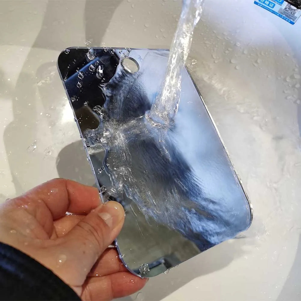Acrylic Hand Mirror – Portable Travel Accessory for Makeup and Shaving