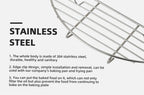 Stainless Steel Barbecue Steam Rack – Anti-Scorching Grill for Outdoor Camping