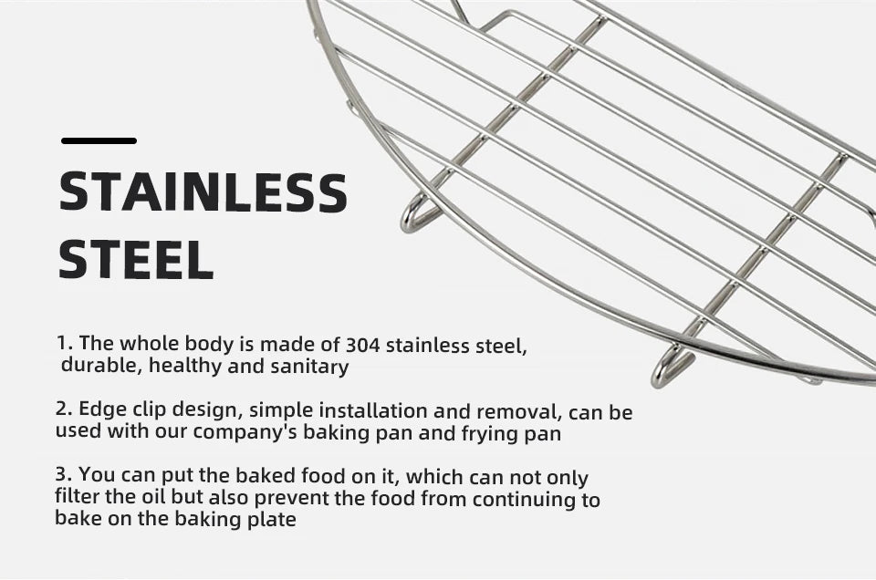 Stainless Steel Barbecue Steam Rack – Anti-Scorching Grill for Outdoor Camping