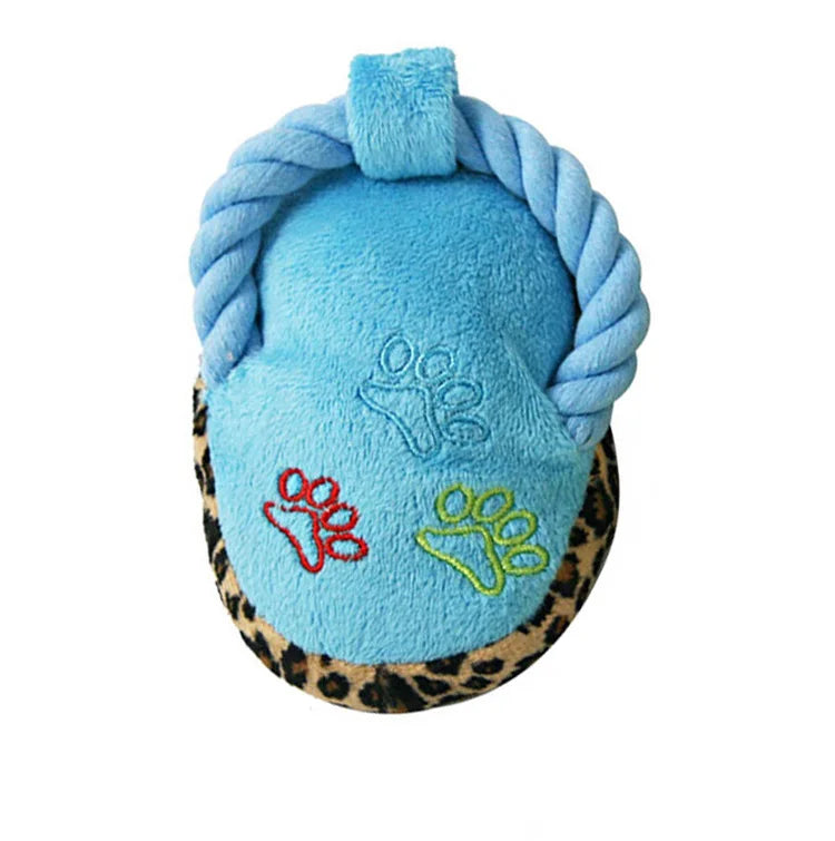 Plush Slipper Dog Toy – Durable Squeaky Rope Teether for Pet Boredom Relief