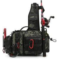 Fishing Tackle Backpack – Gear Storage Bag with Rod Holder for Fly Fishing