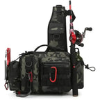 Fishing Tackle Backpack – Gear Storage Bag with Rod Holder for Fly Fishing