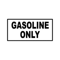 Gasoline Only Fuel Vinyl Decal – Automotive Exterior Sticker for Cars