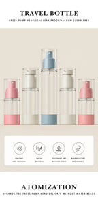 Portable Vacuum Pump Bottle – Refillable Nordic Lotion Dispenser for Travel