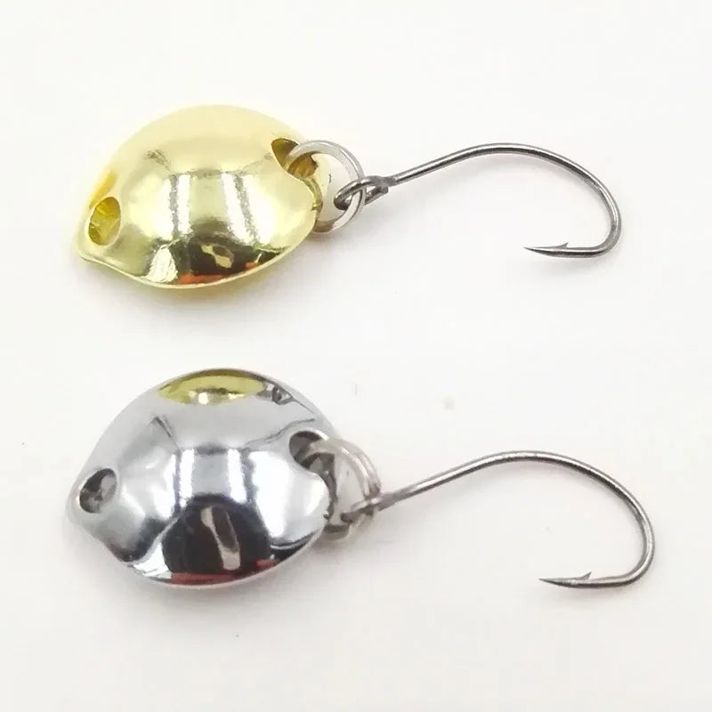 Mini Spoon Spinnerbait – 1.4cm Micro Hard Bait for Trout Fly Fishing