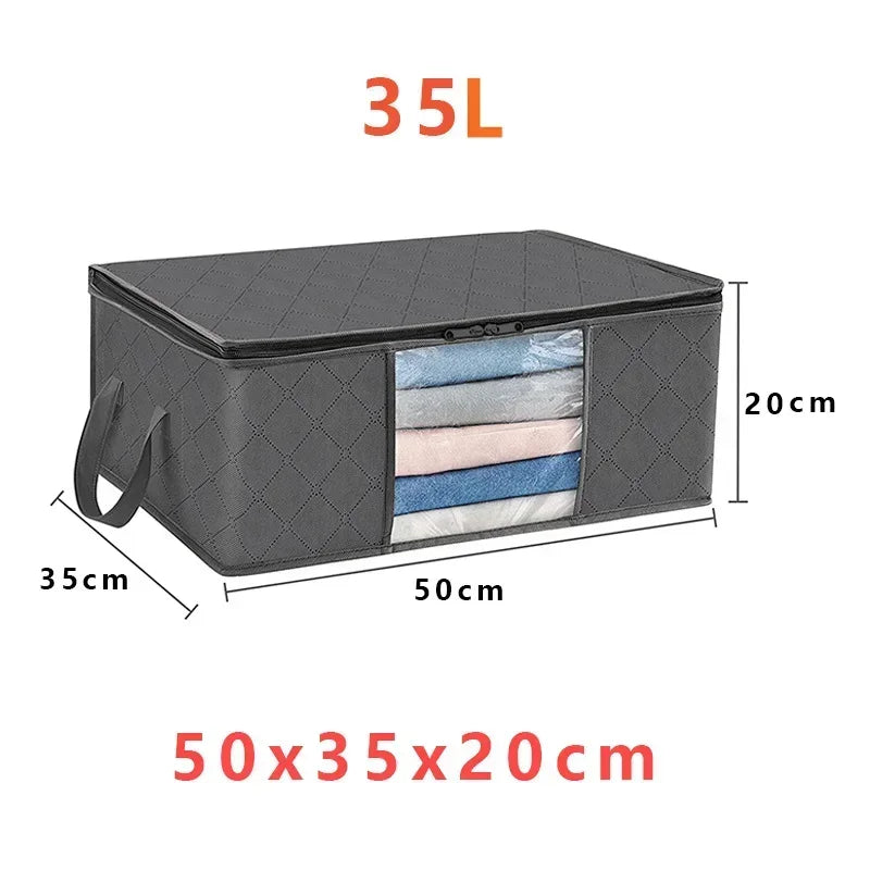 Foldable Clothes Storage Bag – Large Capacity Container for Closet Organization