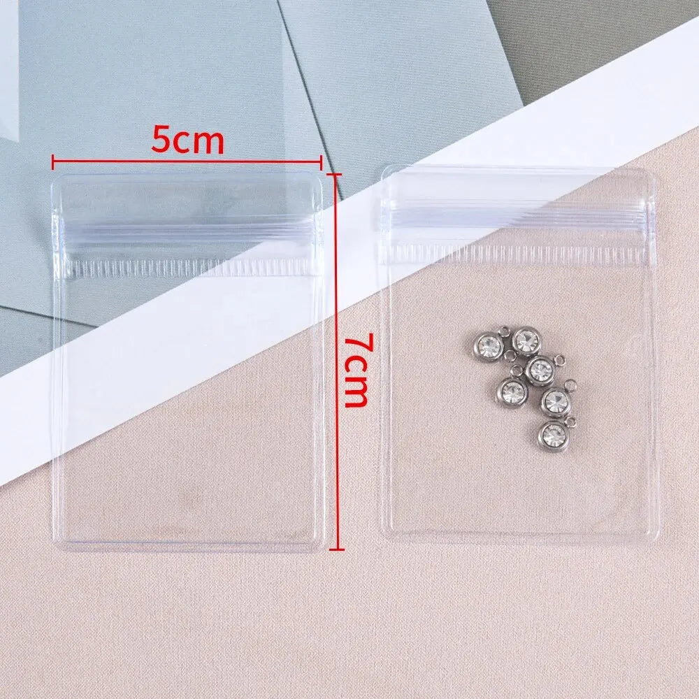 Transparent Jewelry Storage Bags – Anti-Oxidation Pouches for DIY Packaging