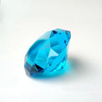 Crystal Diamond Paperweight – Large Cut Glass Gemstone for Wedding Decor